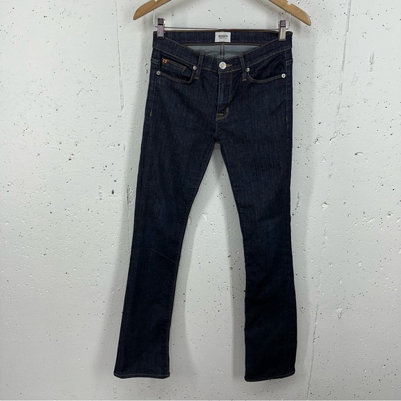 Hudson Women’s size 25 Elle Mid Rise Baby Boot Fole Dark Wash Stretch Jeans - Picture 3 of 14